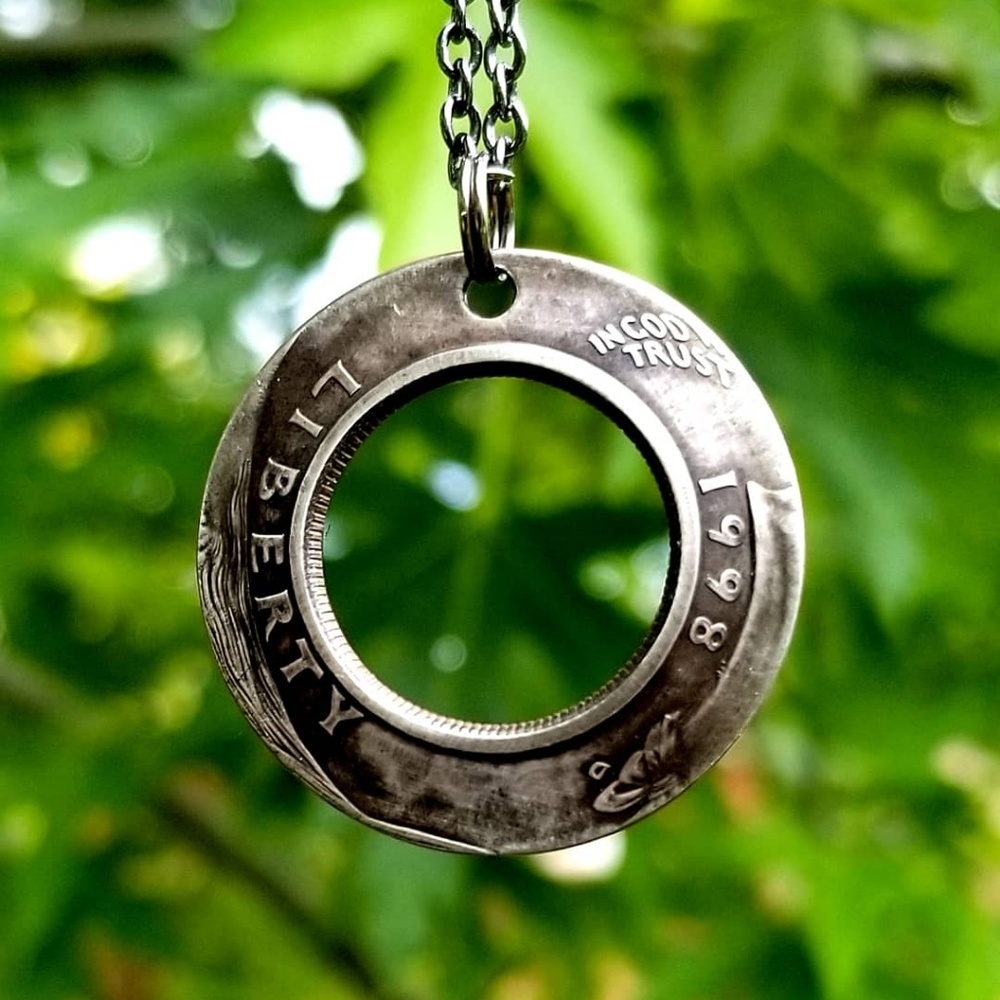 1965-1998 Inside Out Quarter Coin Necklace
